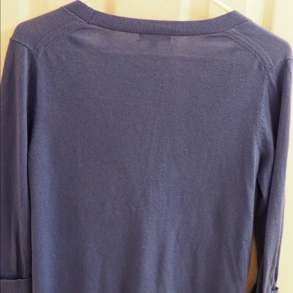 Bright blue cuffed sleeve GAP cardigan - Picture 4 of 5